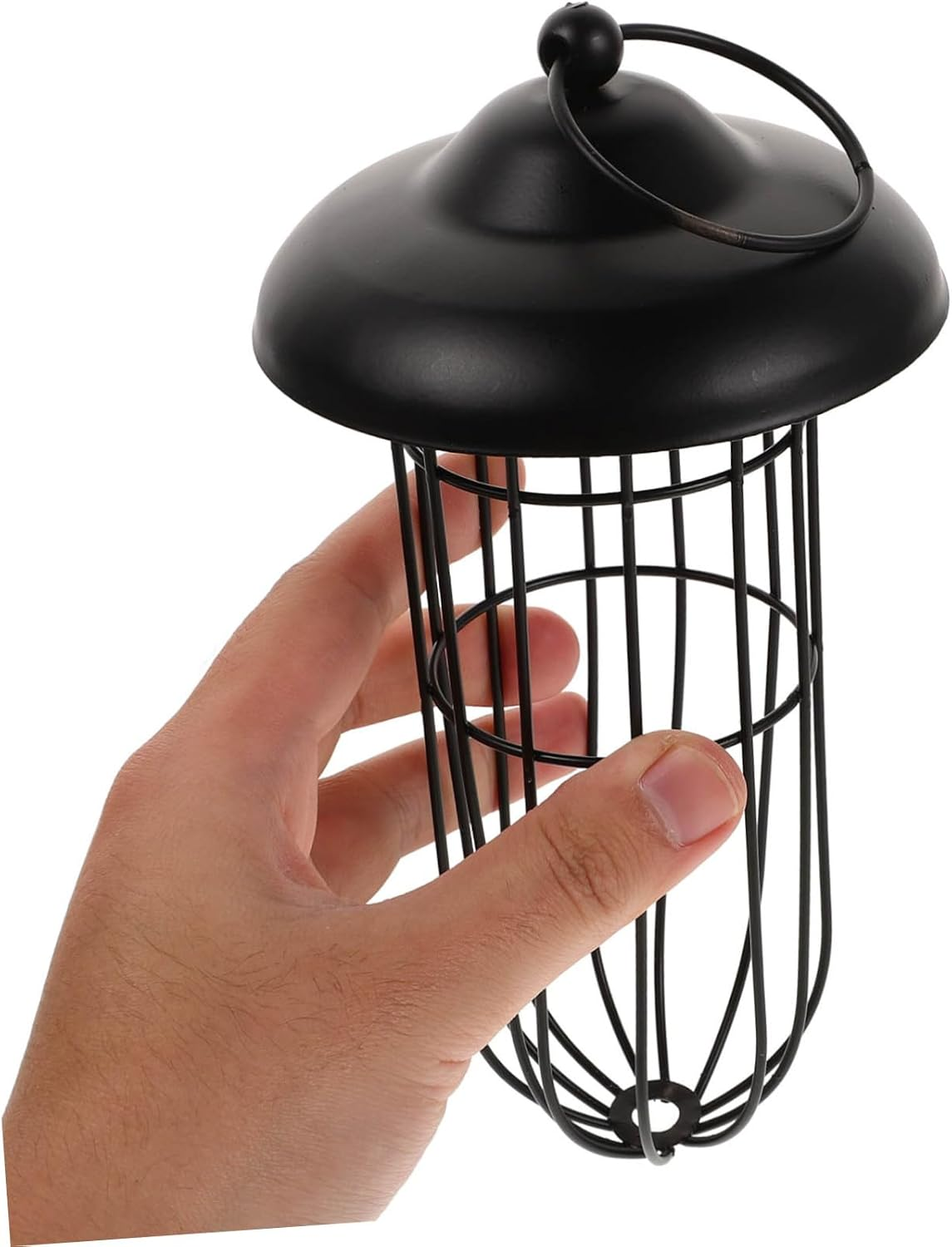 Ipetboom Outdoor Hanging Metal Bowl Bird Feeder Hollow-Out Design Iron Feeding Tool for Canary Parrot Lark Birds Supplies image number 6