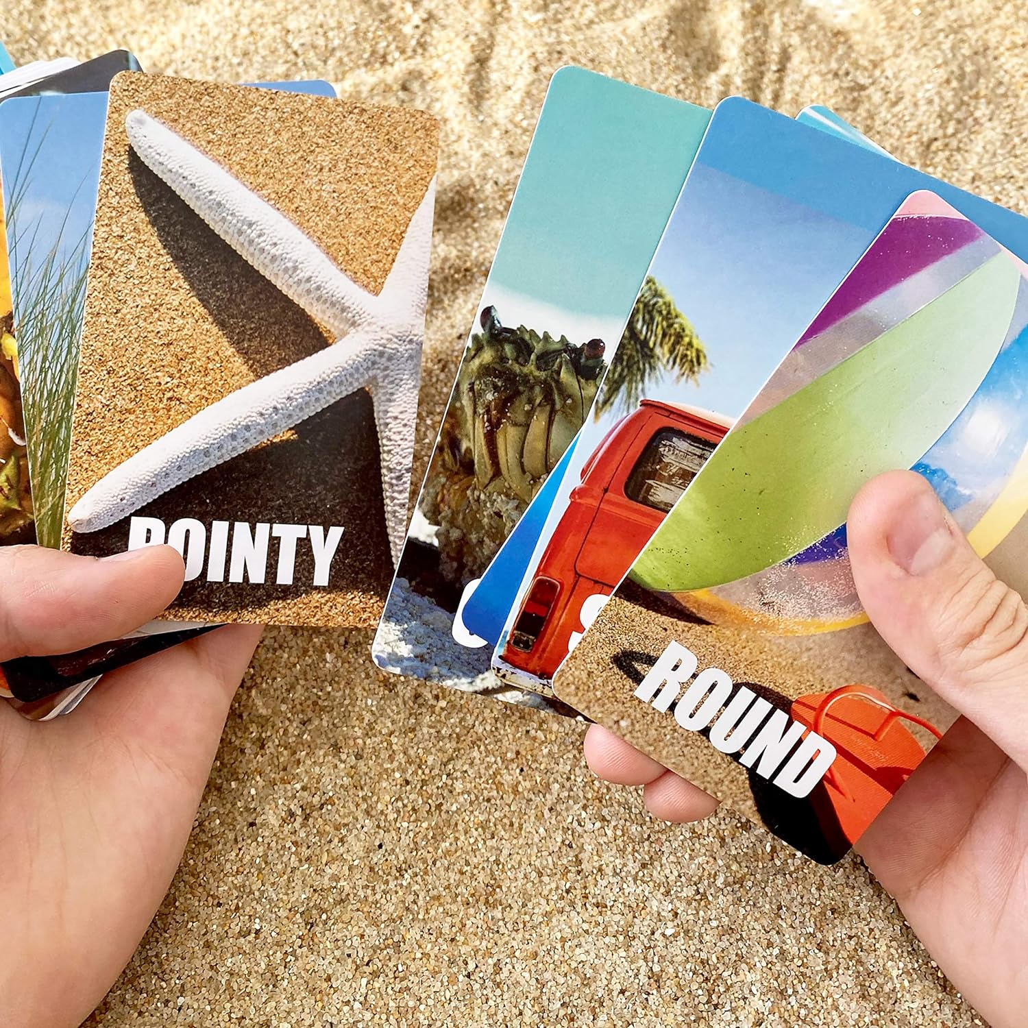 Hapinest Find and Seek Scavenger Hunt Outdoor Indoor Card Game for Kids, Beach Edition image number 4