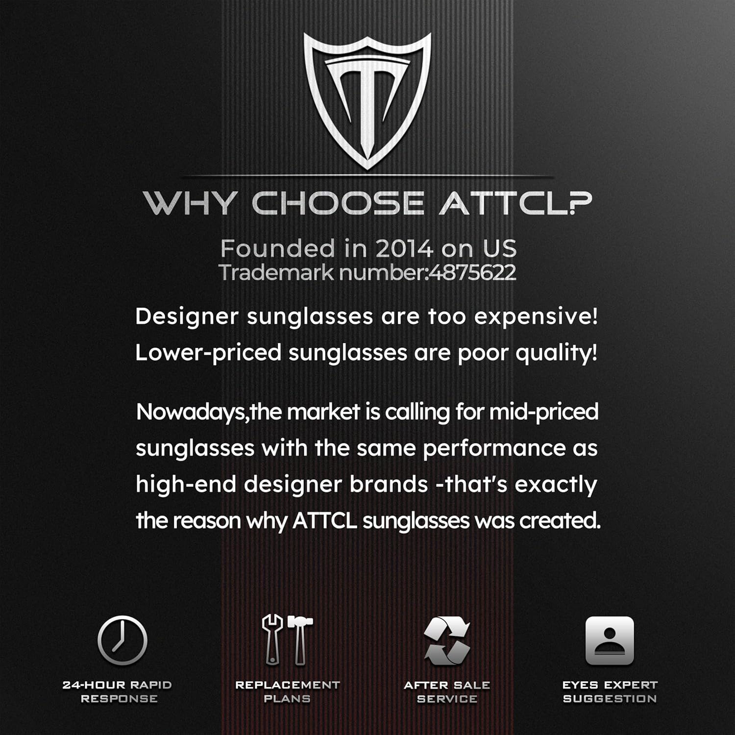 ATTCL Sports Sunglasses Polarized for Men Women: Shockproof Wraparound Running Sunglasses UV400 Protection for Cycling Fishing Golf Baseball Driving image number 6