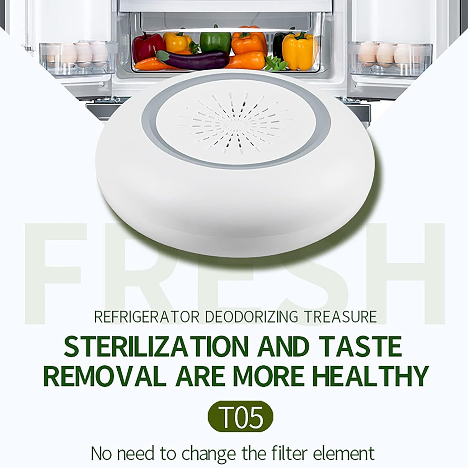 Roseflower Mini Cat Litter Deodorizer, USB Powered Pet Odor Eliminator Machine, Car Odor Eliminator Machine, Rechargeable Refrigerator Smell Remover, Unscented Dust-Free, Travel-Size Air Purifiers image number 6