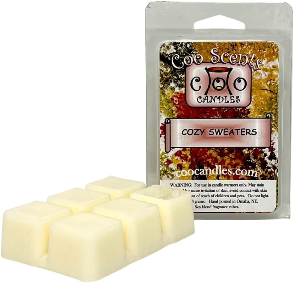3 Pack Soy Wickless Candles Highly Scented Wax Melts - Sweater Weather Dup - Great for Winter and Christmas!