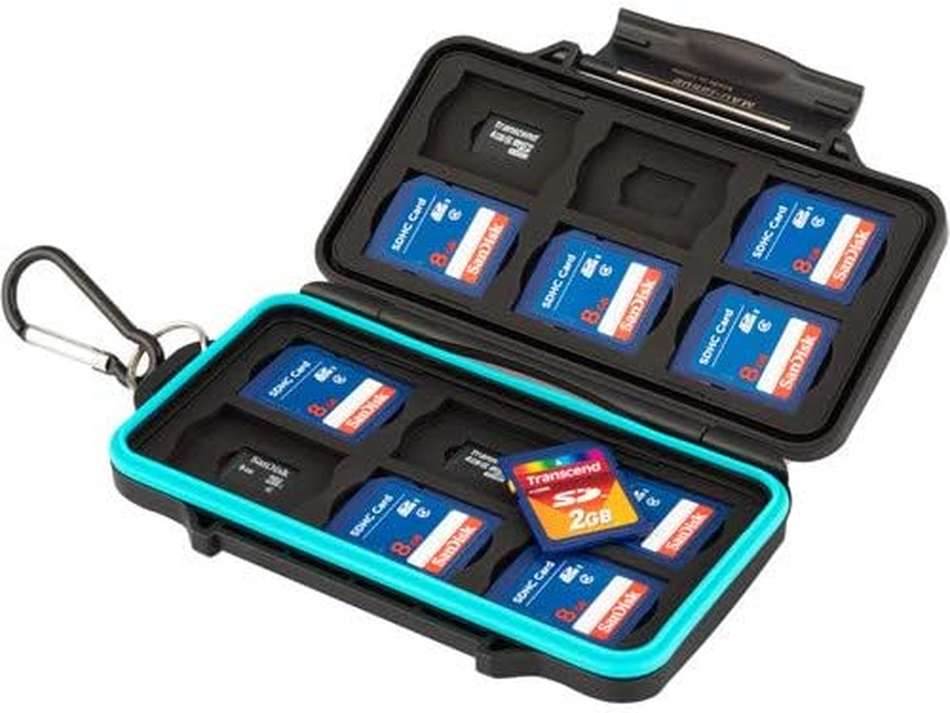 Ruggard Leda Memory Card Case for SD & Microsd Cards (Black)