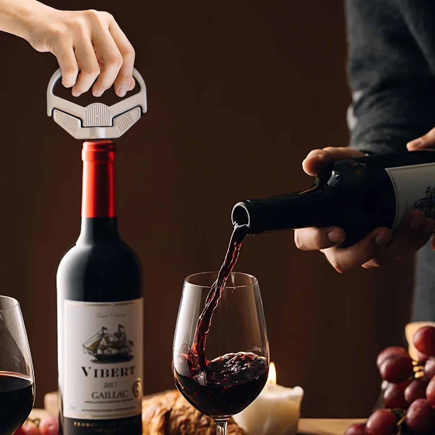 3 in 1 Ah-So Wine Opener & Wine Cork Openers,Ah so Wine Opener for Connoisseurs to Remove the Older and Fragile Wine Corks,Old Wine Corkscrew Wine Bottle Openers(Classic) image number 1