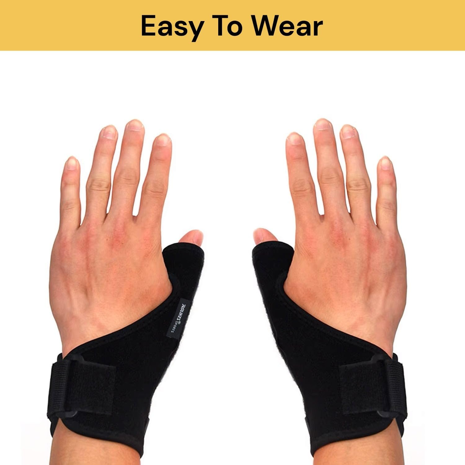 Thumb Splint Stabilizer, Wrist Support Brace for Arthritis & Sprained Pain Relief, De Quervain'S Tenosynovitis, Trigger Thumb Pain Relief for Men & Women (Right Hand) image number 6