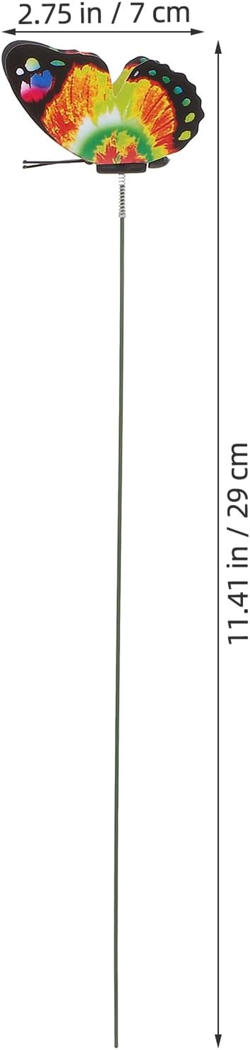 Kisangel 12Pcs Yard Artificial Butterfly Stakes Waterproof Butterflies Decoration for Christmas Butterfly Garden Stakes Decorative Plants Decor Chritmas Decor 3D Outdoor Ornaments image number 1