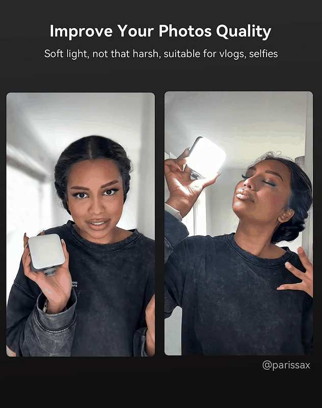 Smallrig P96 LED Video Light, Portable Camera Lights, 96 LED Beads for Photography Video Lighting, Rechargeable 2200Mah CRI 95+ 2700-6500K W 3 Cold Shoe - 3286B image number 3