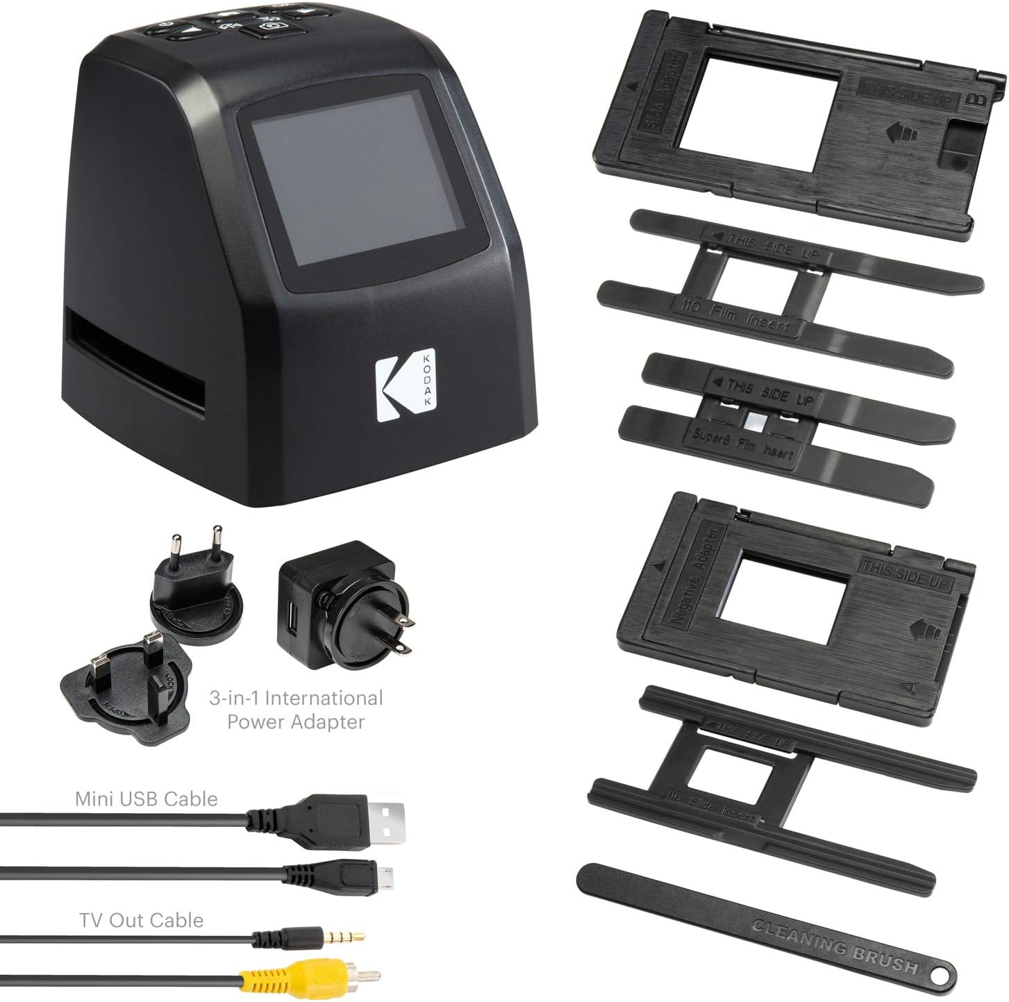Kodak Mini Digital Film & Slide Scanner &ndash; Converts 35Mm, 126, 110, Super 8 & 8Mm Film Negatives & Slides to 22 Megapixel JPEG Images &ndash; Includes - 2.4 LCD Screen &ndash; Easy Load Film Adapters image number 5