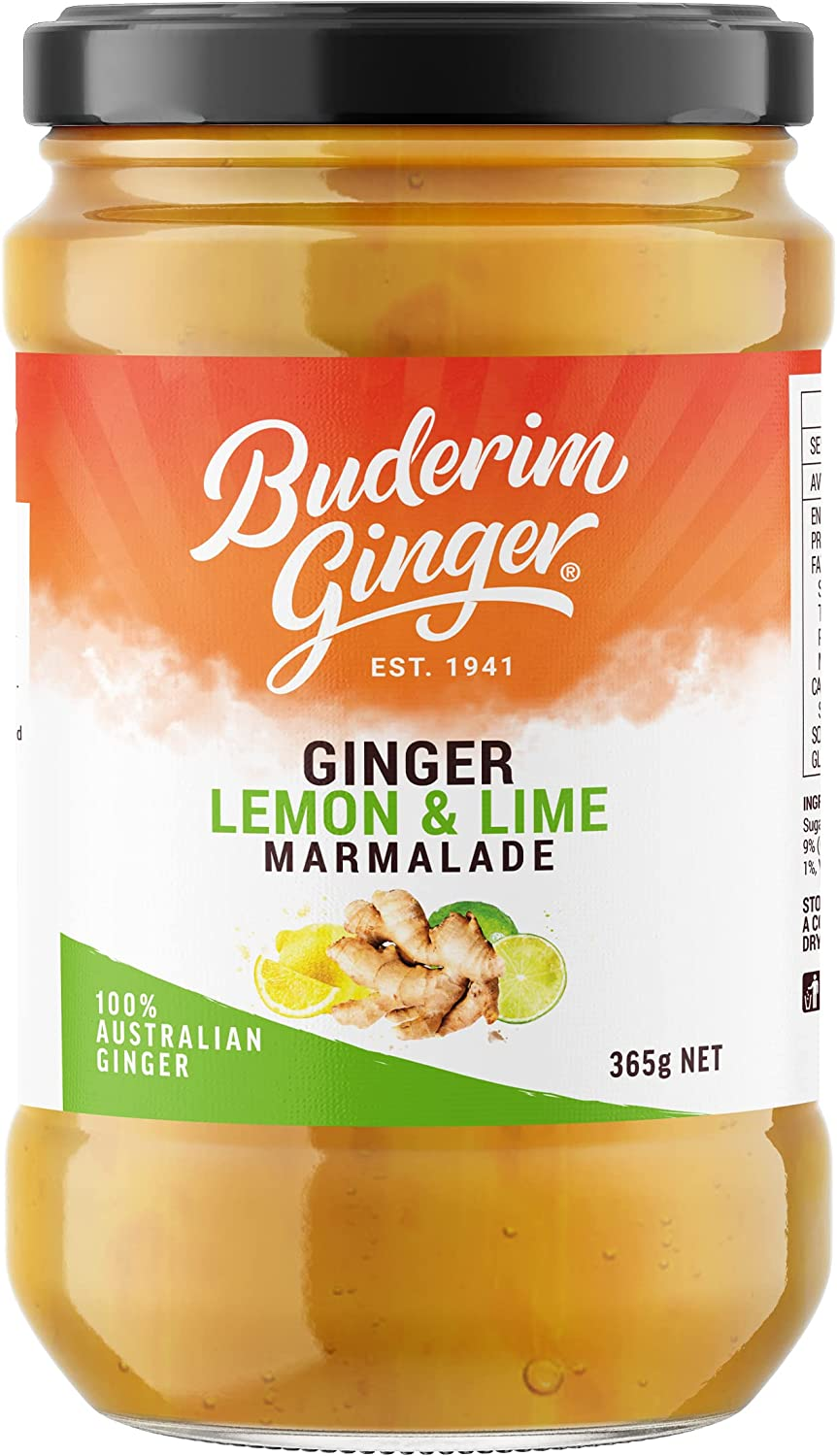 Buderim Ginger Lemon & Lime Marmalade G/F 365G image number 4