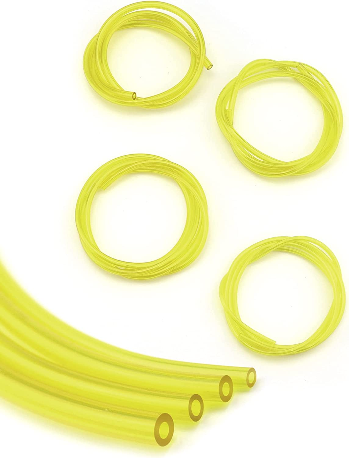 QWORK&reg; 4 Pieces Universal Fuel Line, Petrol Fuel Line Hose Tube,2 X 3.5Mm, 2.5 X 5Mm, 3 X 5Mm, 3 X 6Mm for Chainsaws, Blowers, Pressure Washers,1M image number 6
