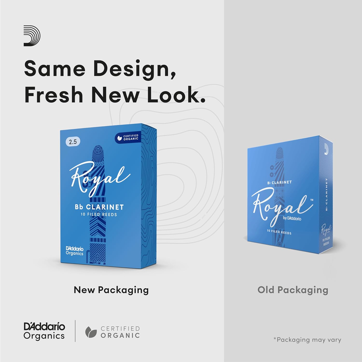 Royal Tenor Sax Reeds, Strength 2.5, 10-Pack image number 0