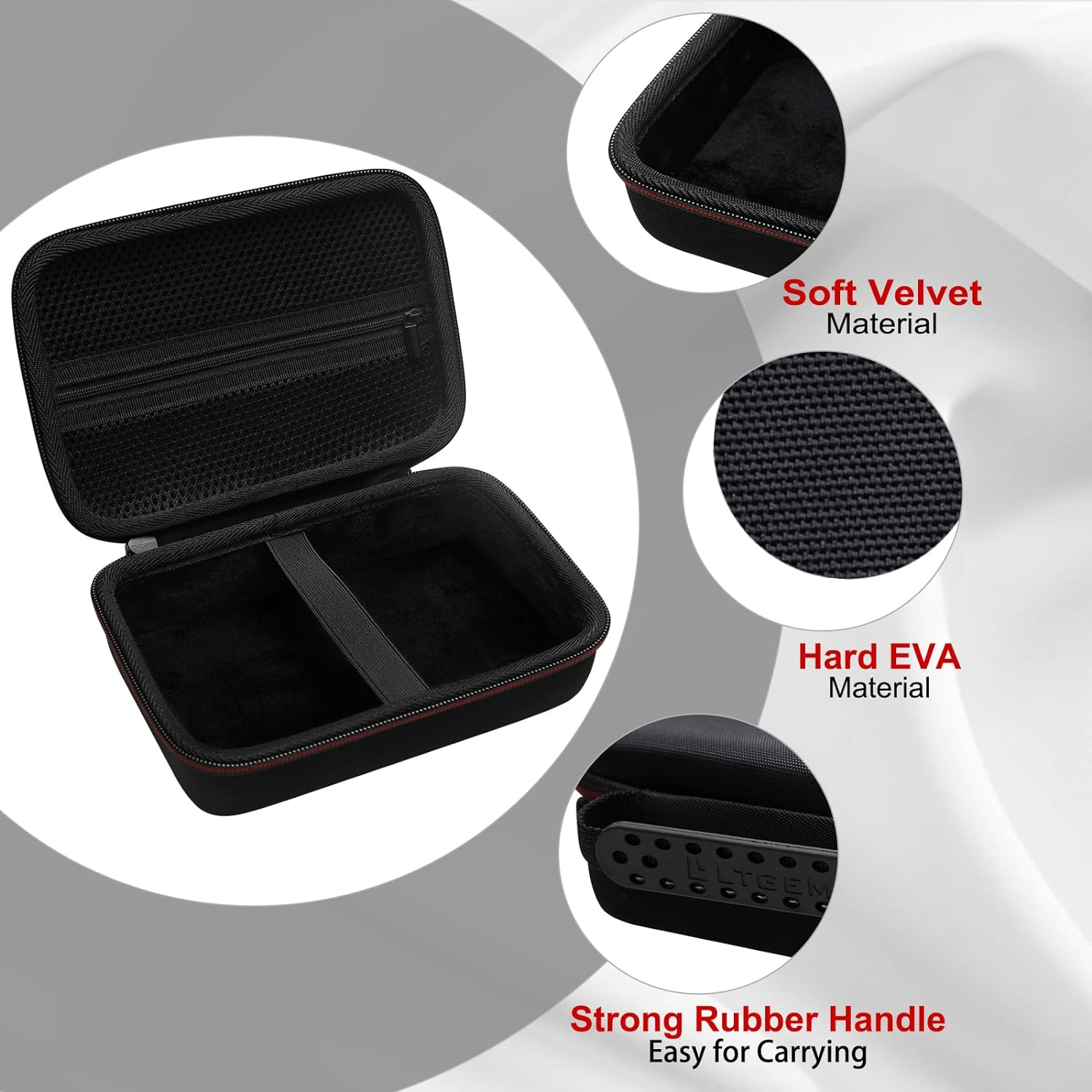 LTGEM Hard Travel Case Compatible with Zoom Podtrak P4 Podcast Recorder image number 2