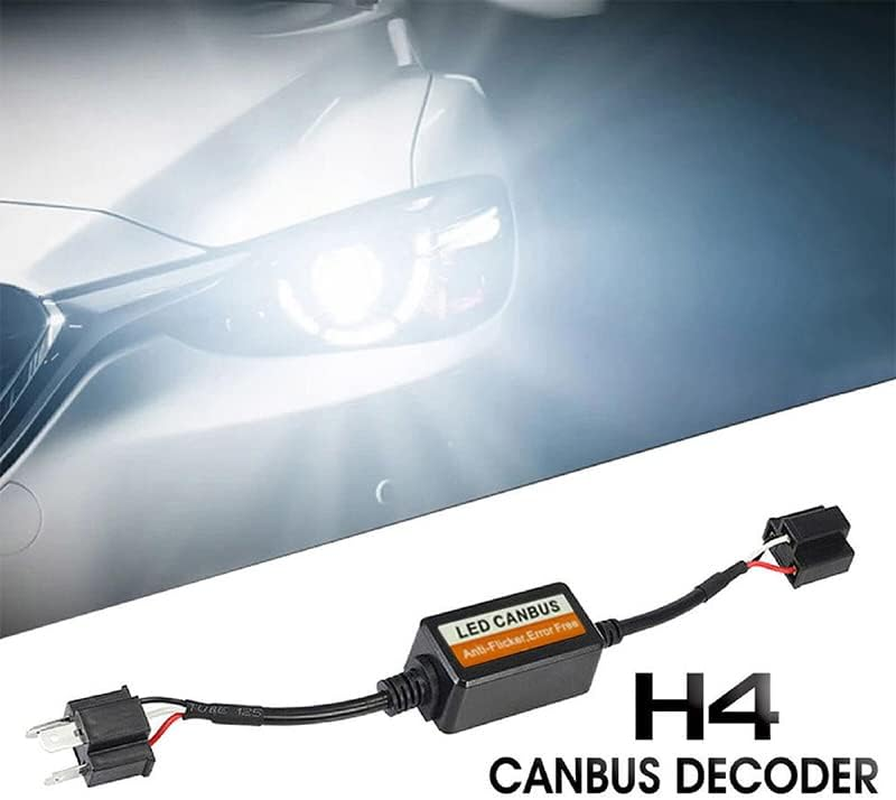 AIMALL 2Xh4 Canbus Decoder Canceller Load Resistor for LED Headlight Conversion Kit，Eliminates Dashboard Warnings & Radio Interference image number 5