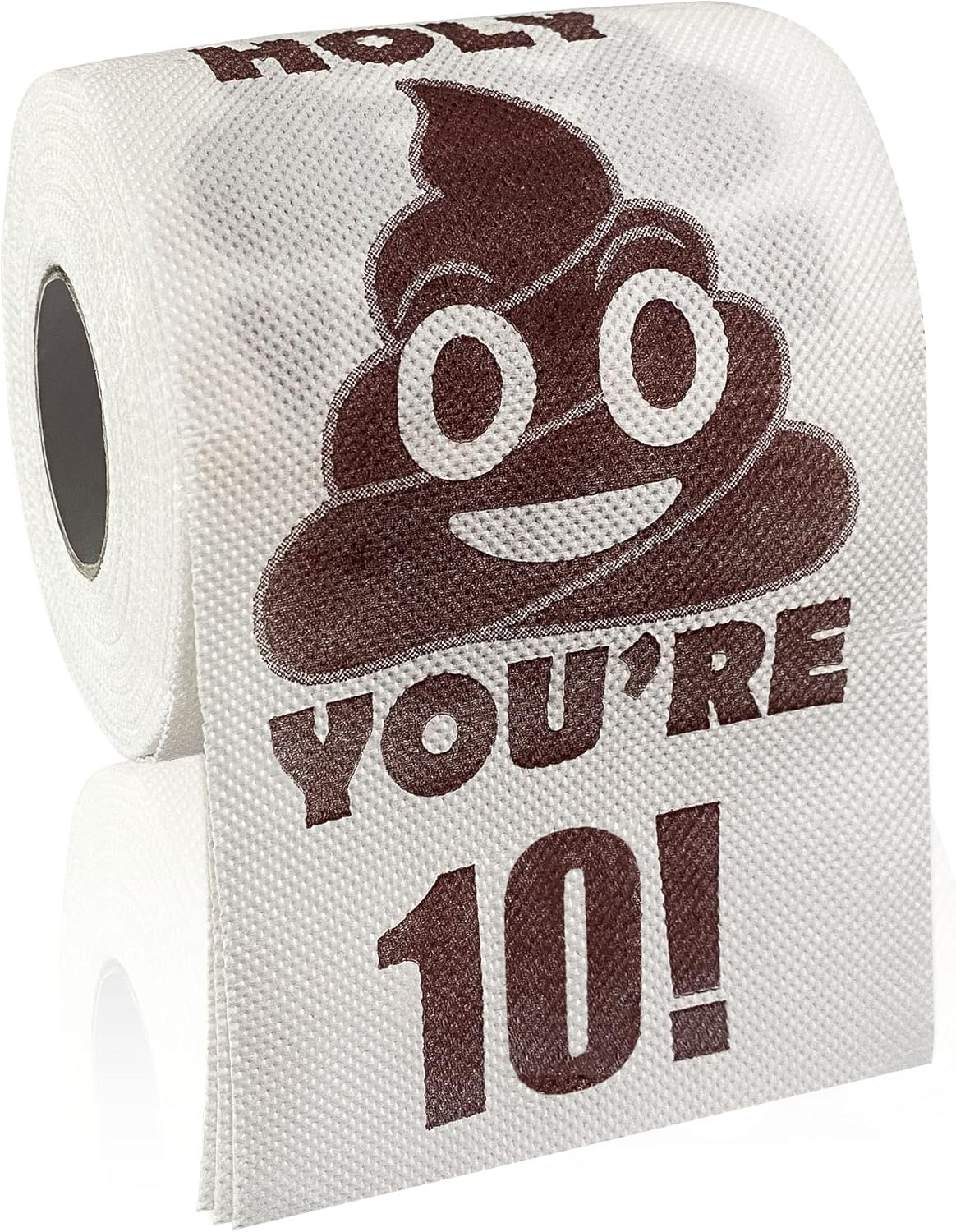 UFRITAN Happy 18Th Birthday Gifts, 3-Ply Funny Toilet Paper Roll, Holy Poop You'Re 16 Printed Gag Gift, Pranks & Surprises Bathroom Decor for Boys Son Girls, Cheers to 18 Bday Party Supplies, 4X4''