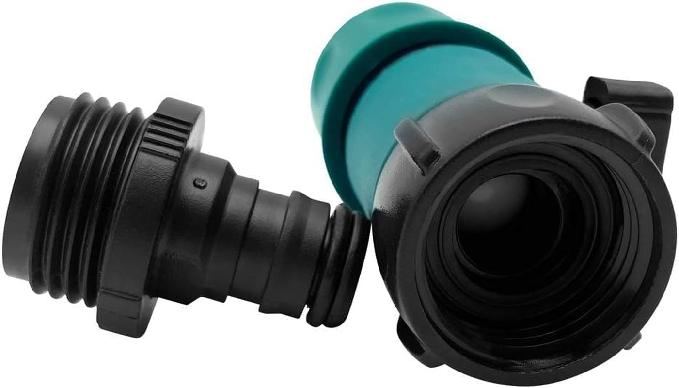 Plastic Garden Hose Quick Connect with Shutoff Valve Set Male and Female, 3/4&rdquo; Quick Connectors with Valve for Water Hose Coupling, Quick Release Kit Hose Fittings and Adapters (5 Sets/ 10 Pc) image number 4