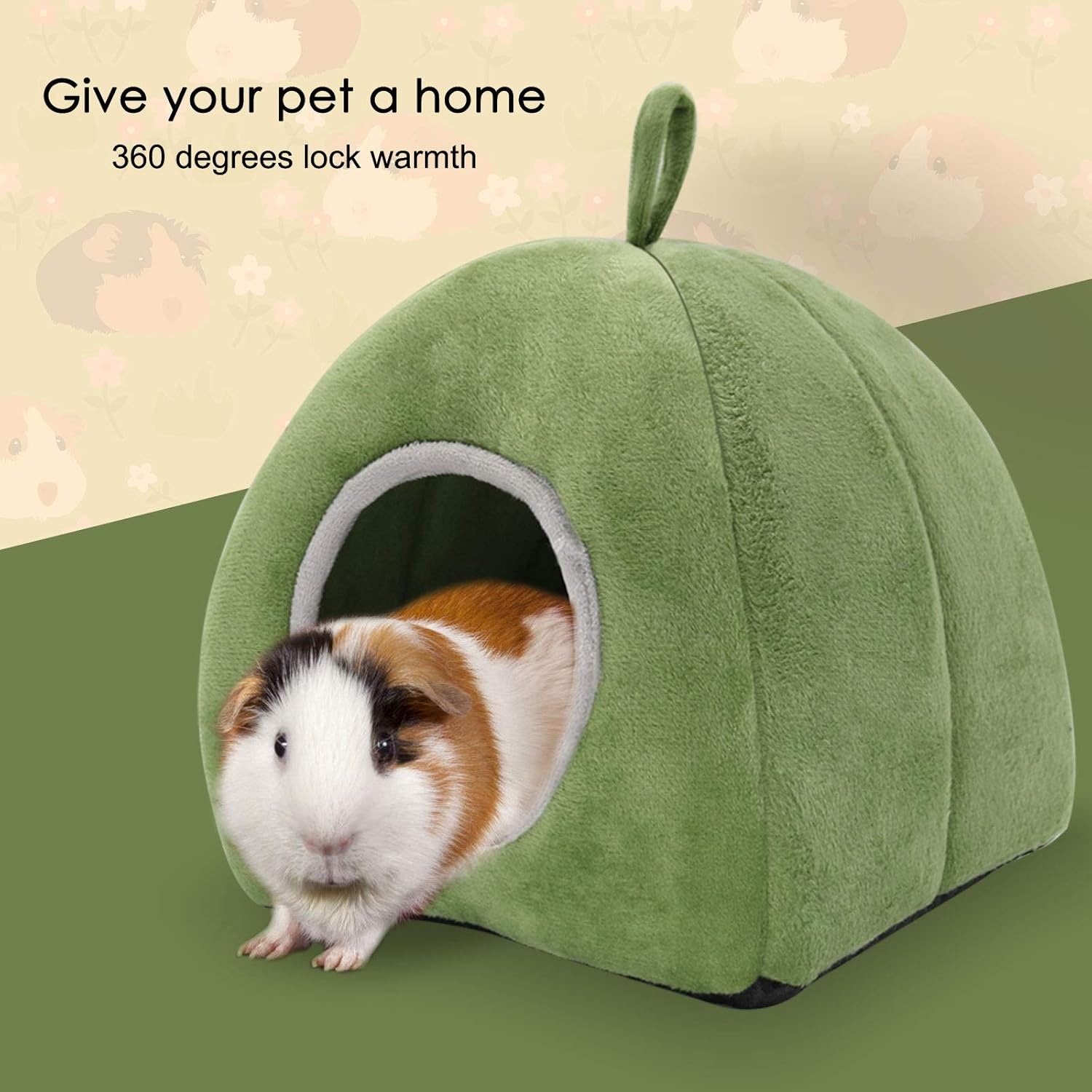 YUEPET Guinea Pig Bed 2 Pack - Washable Cage Accessories Small Animal Bed Hideout for Guinea Pig, Chinchilla, Hamsters, Hedgehog image number 4