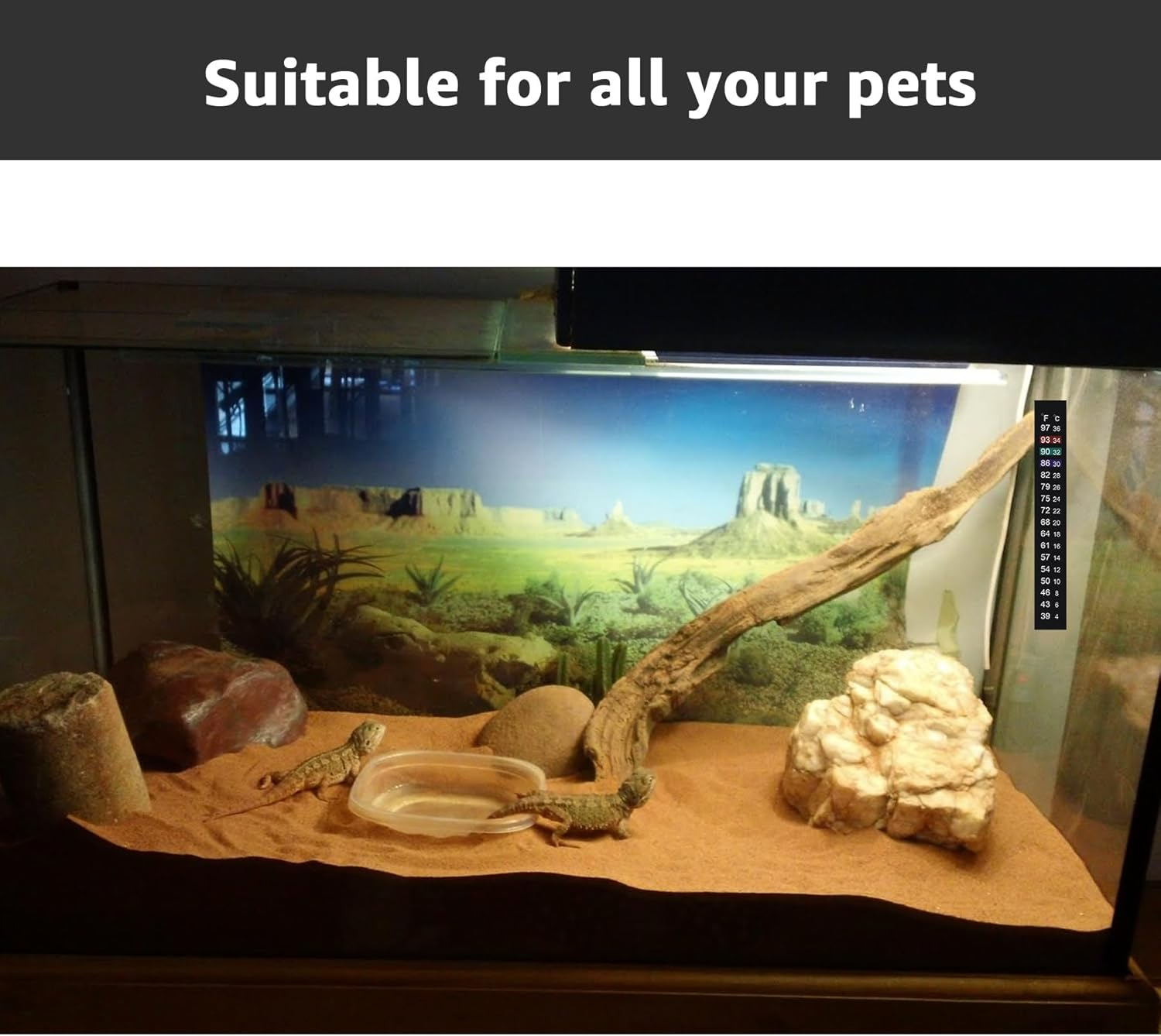 Brewing Thermometer Strip, Aquarium Thermometer Sticker, 39℉ to 97℉ & 4℃ to 36℃ (4PCS) image number 2