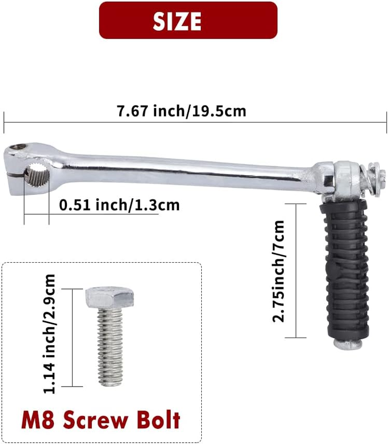 Motoparty Kickstart Lever Starter for Honda Z50 Mini Trail C70 CT70 SL70 XL70 CT90 S90 ST90 CS90 CS SL ST CT 70 90 Kick Starter Lever image number 1