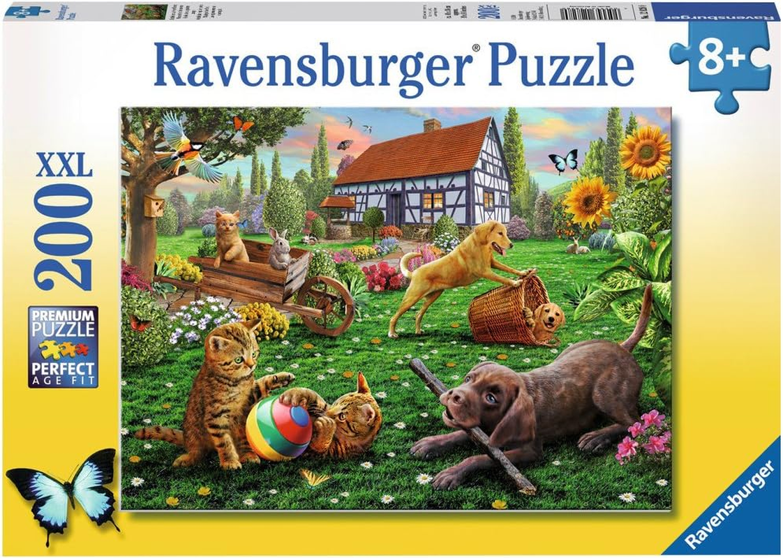 Ravensburger - Playing in the Yard 200-Piece Jigsaw Puzzle for Kids, Fun Outdoor-Themed Puzzle image number 1