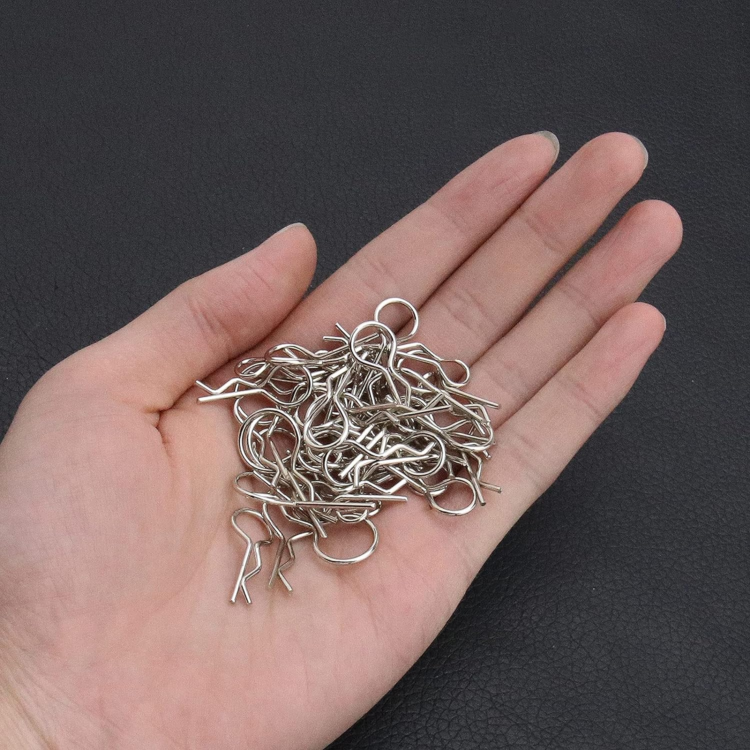 Emsea 180Pcs Body Clip Pin Stainless Steel Body Shell Clip 1/8 1/10 1/16 for RC Car