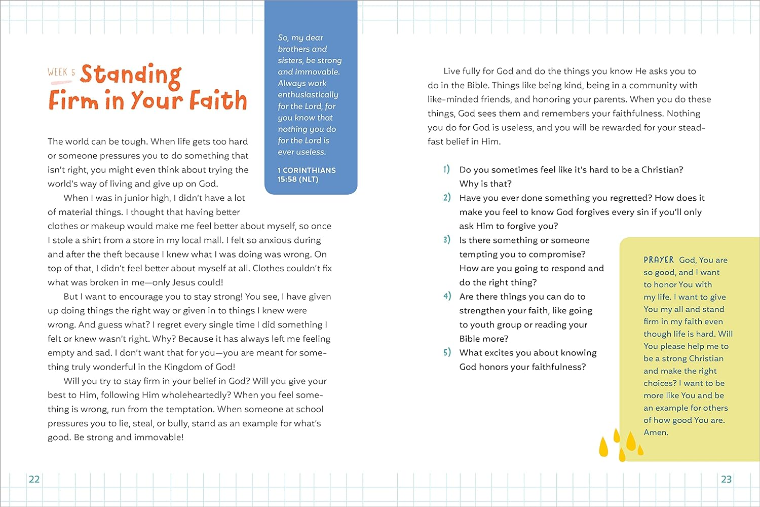 Preteen Devotional for Girls: 52 Weeks of Encouraging Devotions and Scripture for Tweens image number 6