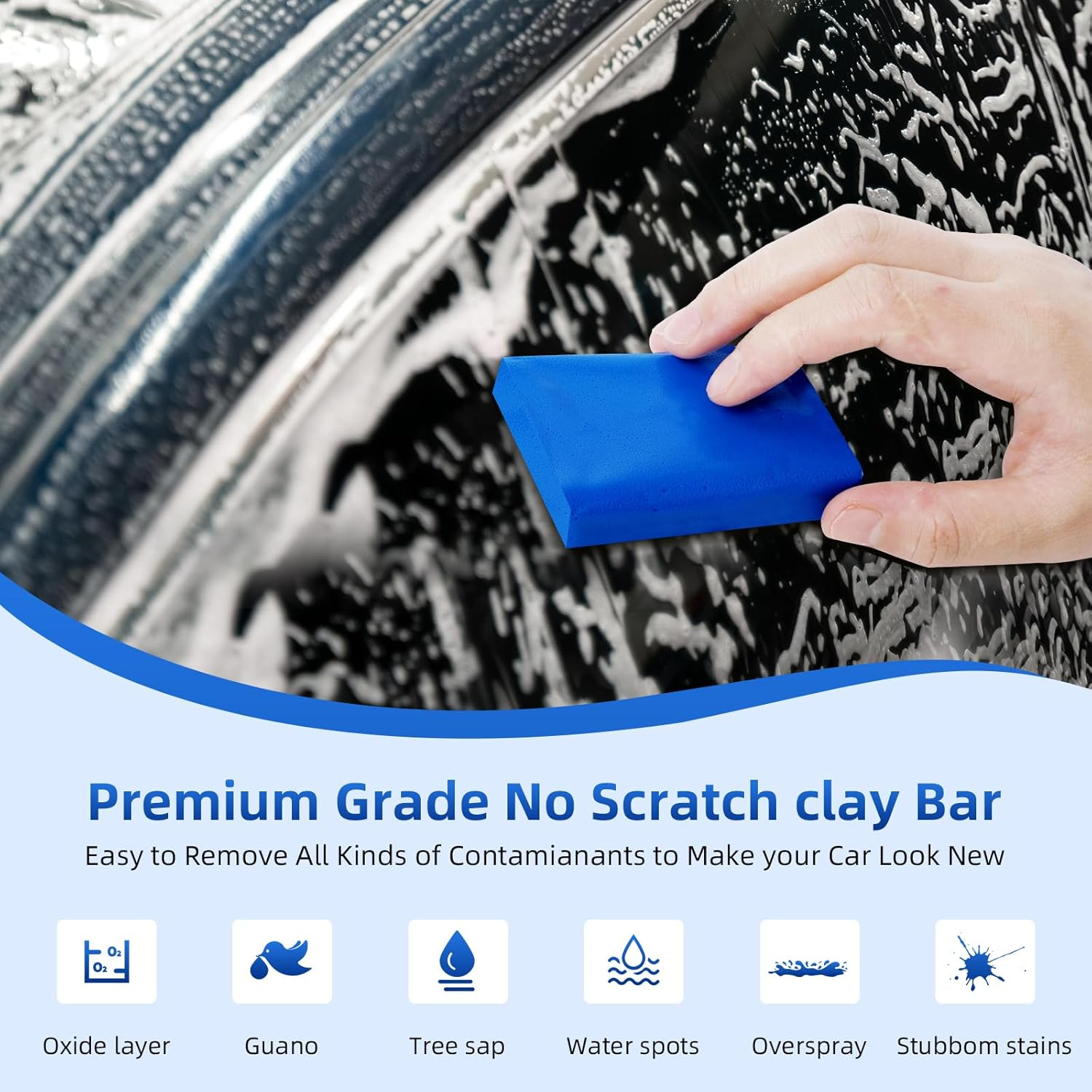 IPELY 4 Pack Car Clay Bar 100G Auto Detailing Magic Clay Bar Cleaner image number 6