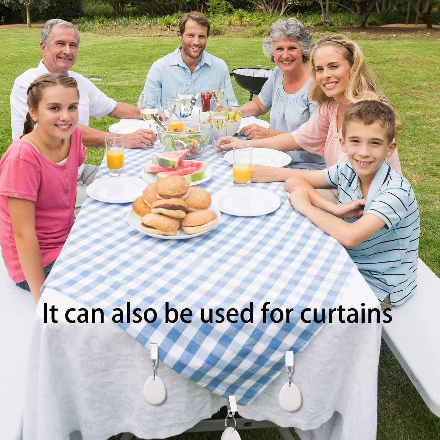 8 Pieces of Tablecloth Weights, Tablecloth Pendant, Outdoor Tablecloth Weights, Tear Drop Marble Tablecover Weights, Stone Table Scale, Family Dining Table Decoration, Metal Clotheslinger image number 4
