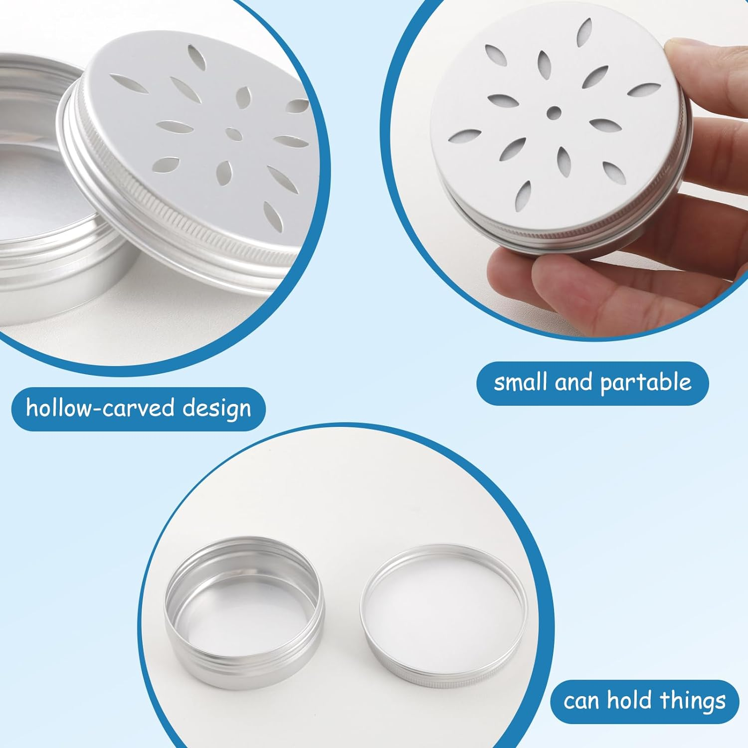 12 Pack Scent Training for Dogs Scent Dog Scent Work Tins Small Dog Food Container Nose Work Supplies for Scent Training, Aluminum Dog Scent Boxes image number 2