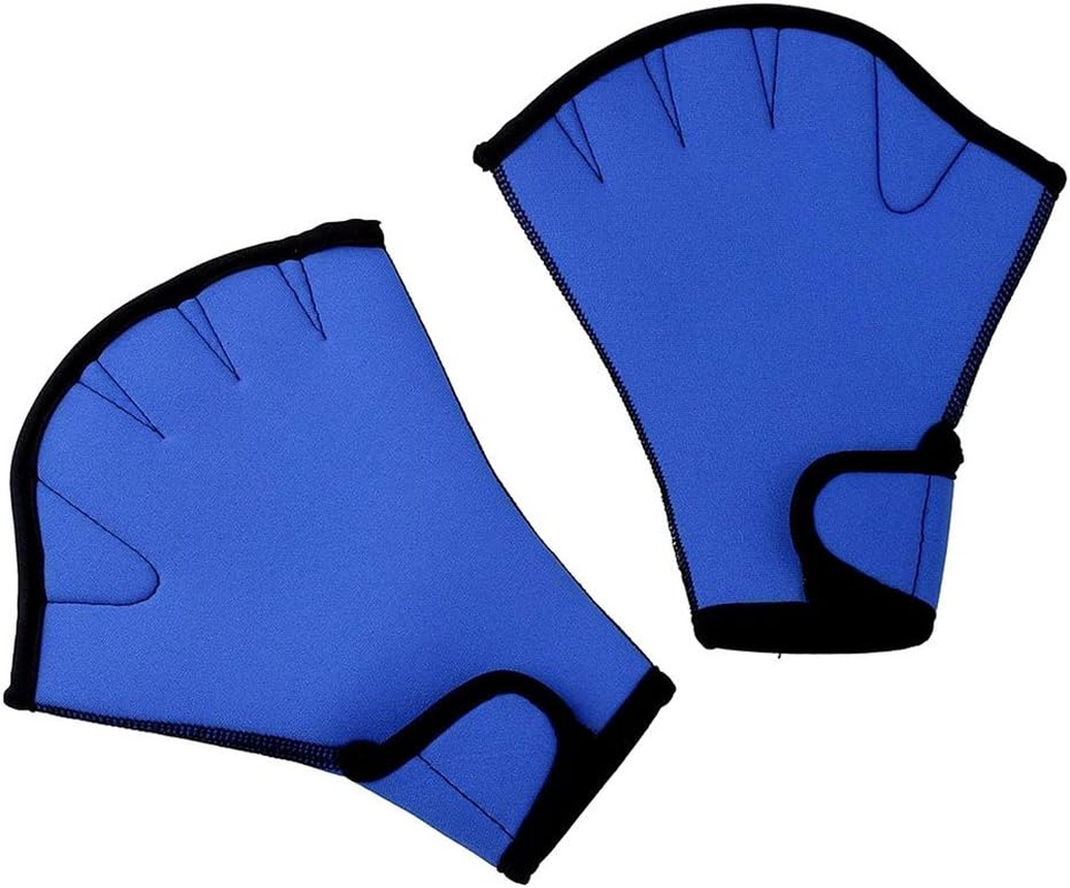 Pair of Aquatic Fitness Swim Training Gloves Water Resistance Training Aqua Fit Webbed Gloves image number 4
