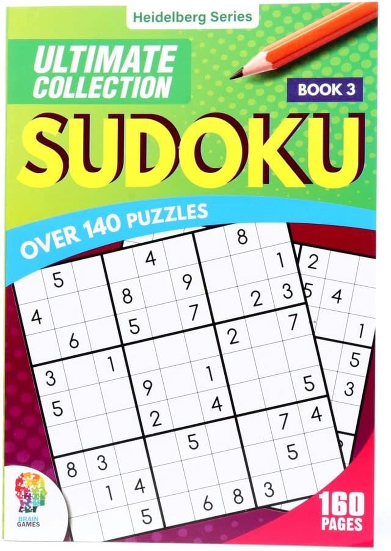 4 Books X 160 Questions Office Central Sudoku Activity Books, More than 140 Puzzles for Adults, Beginners to Experts Stimulating for the Mind, Helps Further Develop Problem Solving Skills, over 140 Puzzles per Book image number 2