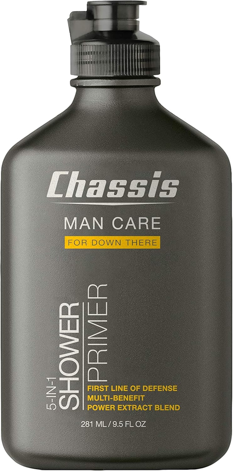 Chassis 5-In-1 Shower Primer - Mens Anti-Chafing Gel and Deep Cleansing Wash - Talc, Paraben, and Menthol-Free image number 2