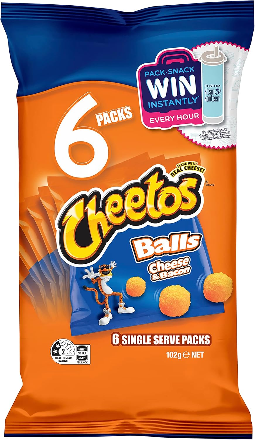 Cheetos Cheese and Bacon Balls Multipack 17G image number 4