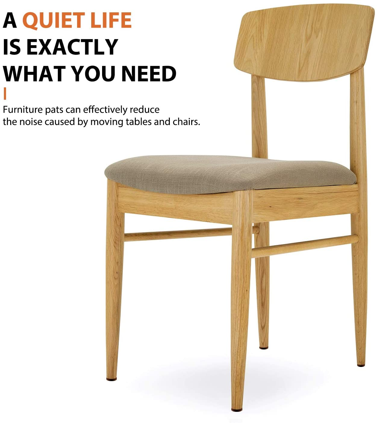 Furniture Pads Felt Pads Pack of 300 5Mm Thick Furniture Felt Pads, Self Adhesive anti Scratch Floor Protectors, Used for Hardwood Tile Wood Floor- Extra 60 Rubber Bumpers (Brown) image number 6