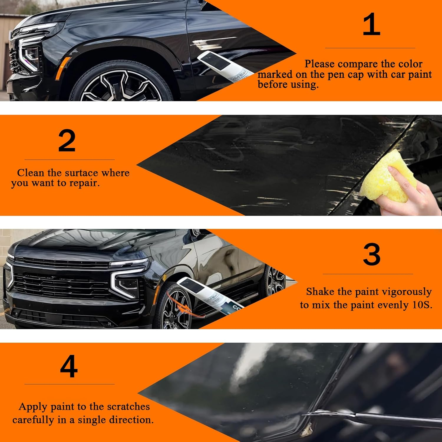 Red Hot(G7C/Wa130X) Touch up Paint Compatible with Chevrolet, Car Paint Pen Scratch Repair Two-In-One Touch up Paint, Premium Car Scratch Remover for Deep Scratches image number 2