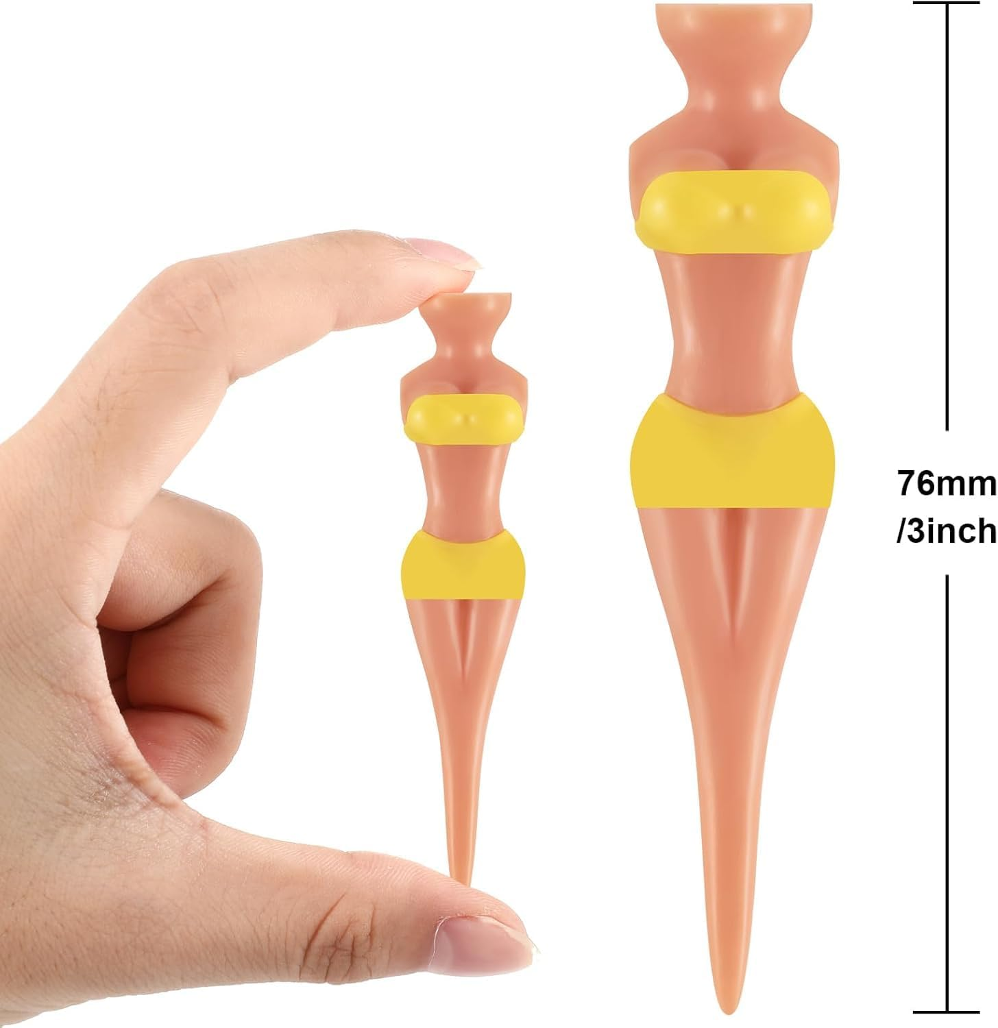 15 Pieces Funny Golf Tees Lady Girl Golf Tees, 76 Mm/ 3 Inch Plastic Pin up Golf Tees, Home Women Golf Tees for Golf Training Accessories Uncle Father Present Men Gift Bachelor Party image number 4
