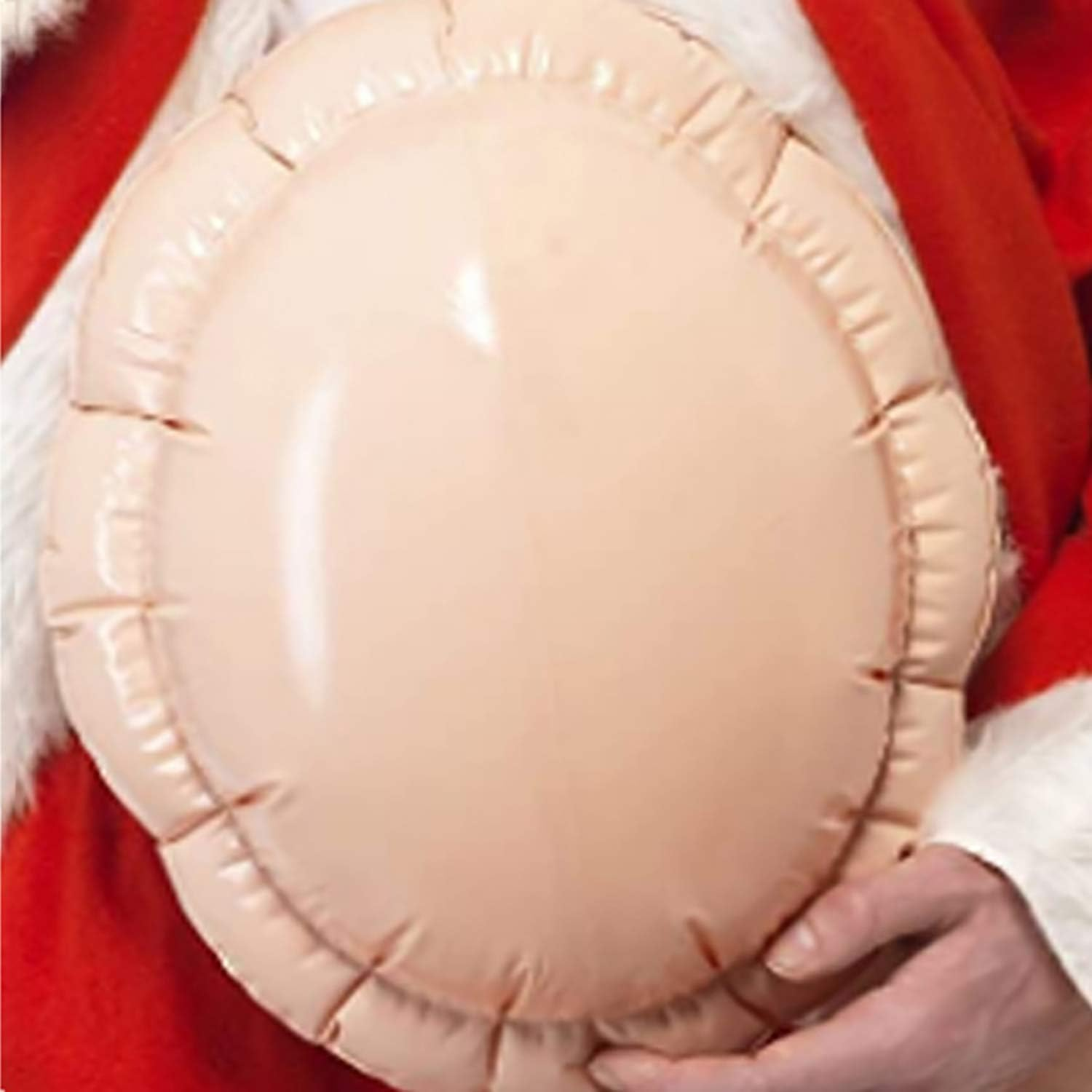 Santa Inflatable Big Belly Pregnant Woman Fake Belly Santa Claus Beer Belly with Mini Inflator Halloween Costume Accessories Christmas Costume Fat Suit Padding image number 4