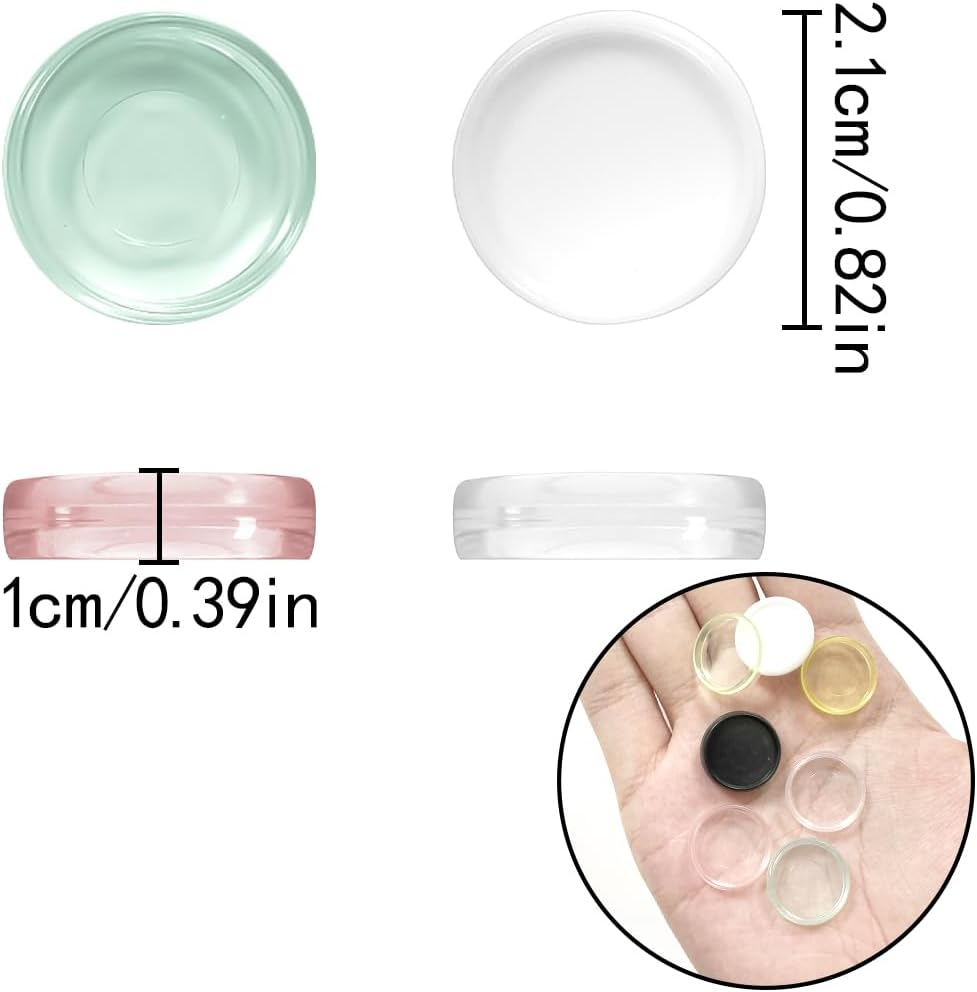 Plastic Mini Discs, 100 Pcs Plastic Loose Leaf Binder Discs for Notebooks, Planners, Teacher (Mixed Color) image number 1