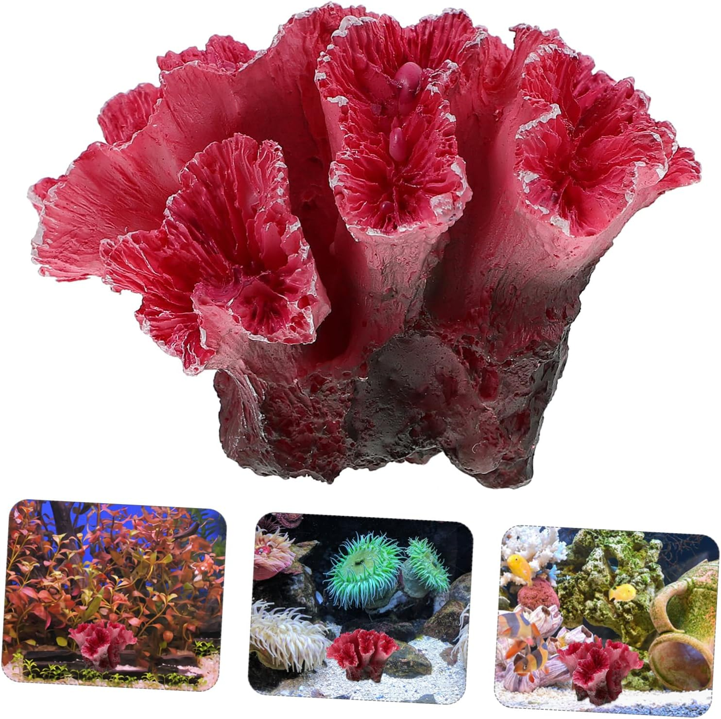 Generic Artificial Coral Decor for Fish Tanks - Realistic Aquarium Decorations - Fake Coral Reefs for Saltwater and Freshwater Tanks - Artificial Aquarium Plants and Accessories - Fish Tank
