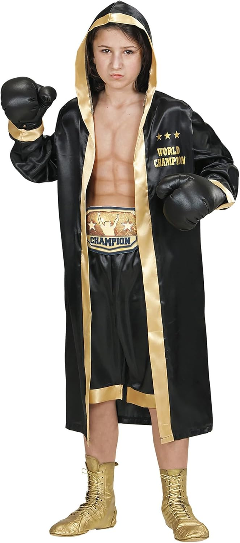 Widmann 11011294 Children'S Boxer World Champion Costume, Multicoloured, 140 (EU) image number 5