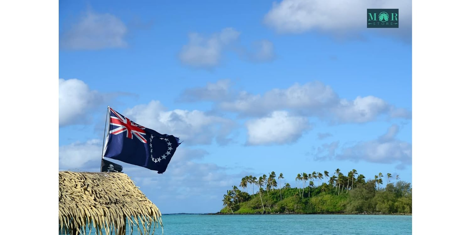 Cook Islands Country Flag | Double Stitched National Flag of Cook Islands Use for Indoor-Outdoor Purpose | Lightweight, Bright & Vivid Colors, Flag of Cook Islands image number 1