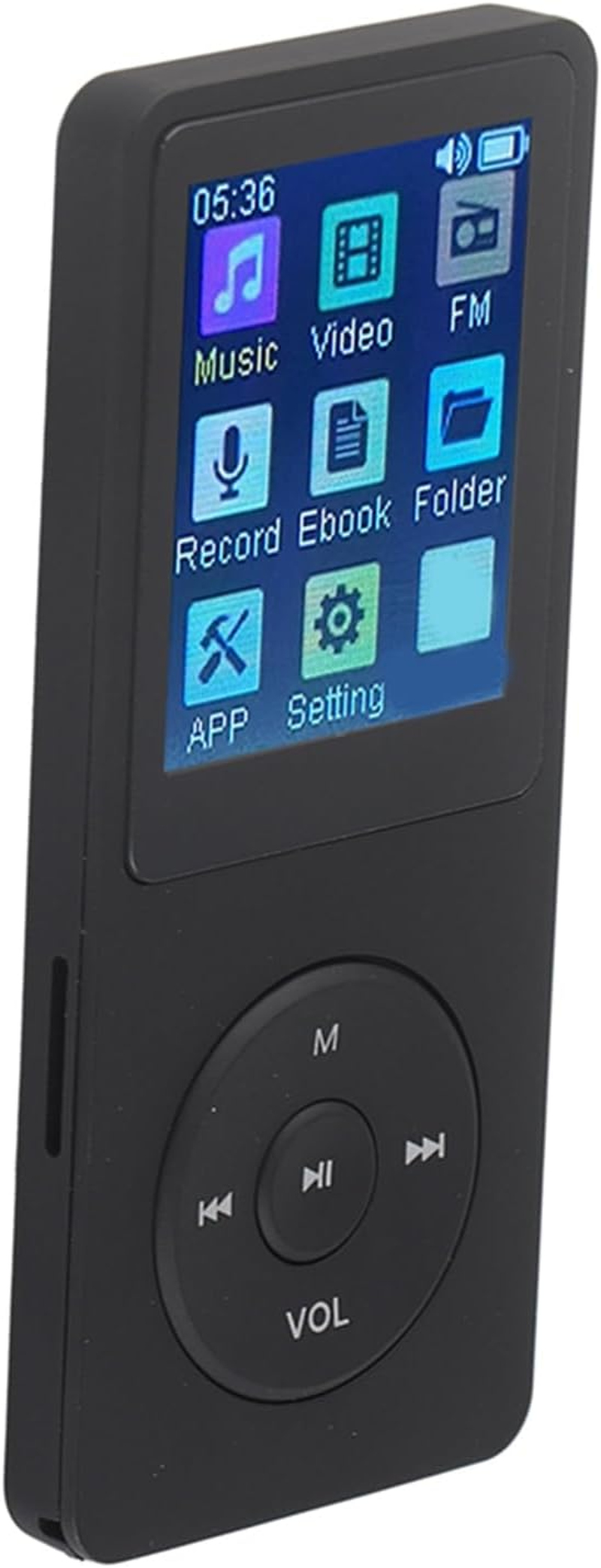 Mp3 Player MP4 Player, Ultra Thin 1.8 Inch LCD Portable Lossless Mp3 Music Player with HD Speaker, FM Radio, Voice Recorder and E Book, MP4 Player with Earphone for Kids Adults (Black) image number 5
