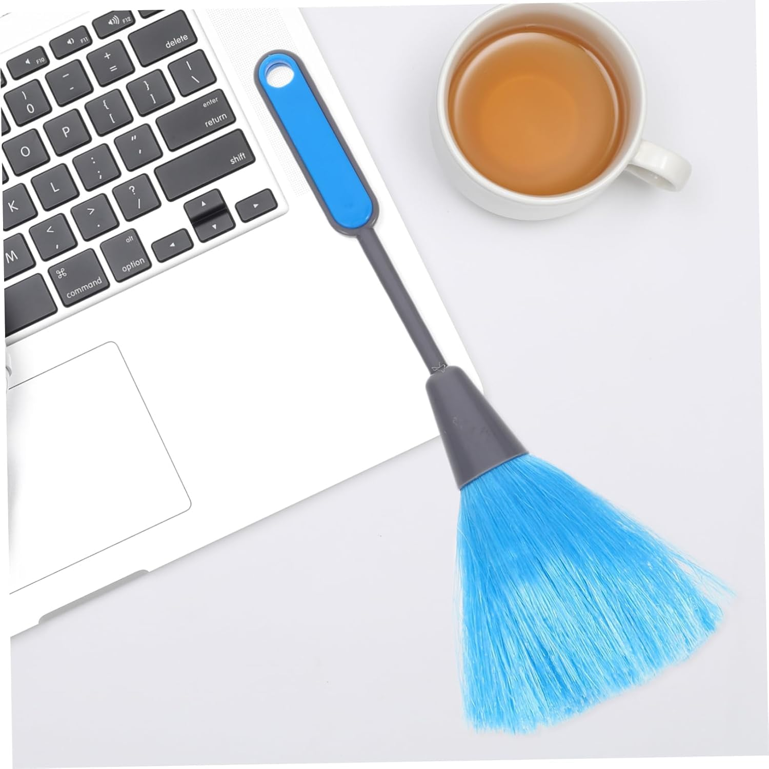 2 Pack Fluffy Microfiber Dusting, Ultra Soft Feather Duster, Cleaning Tool for Electronics, Books & Home Decor (Laptops, Screens, Photo Frames)