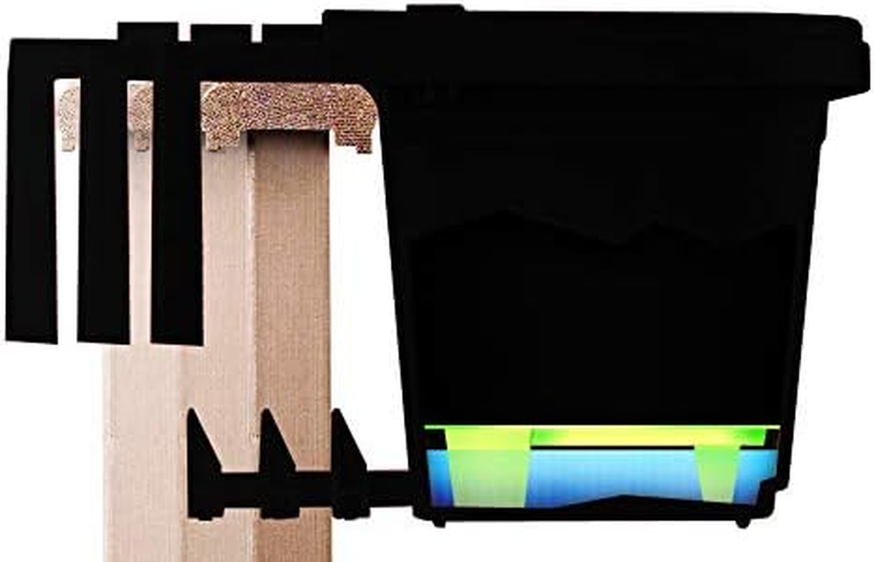 Apollo Exports International 24" Adjustable Railing Planter, Black image number 3