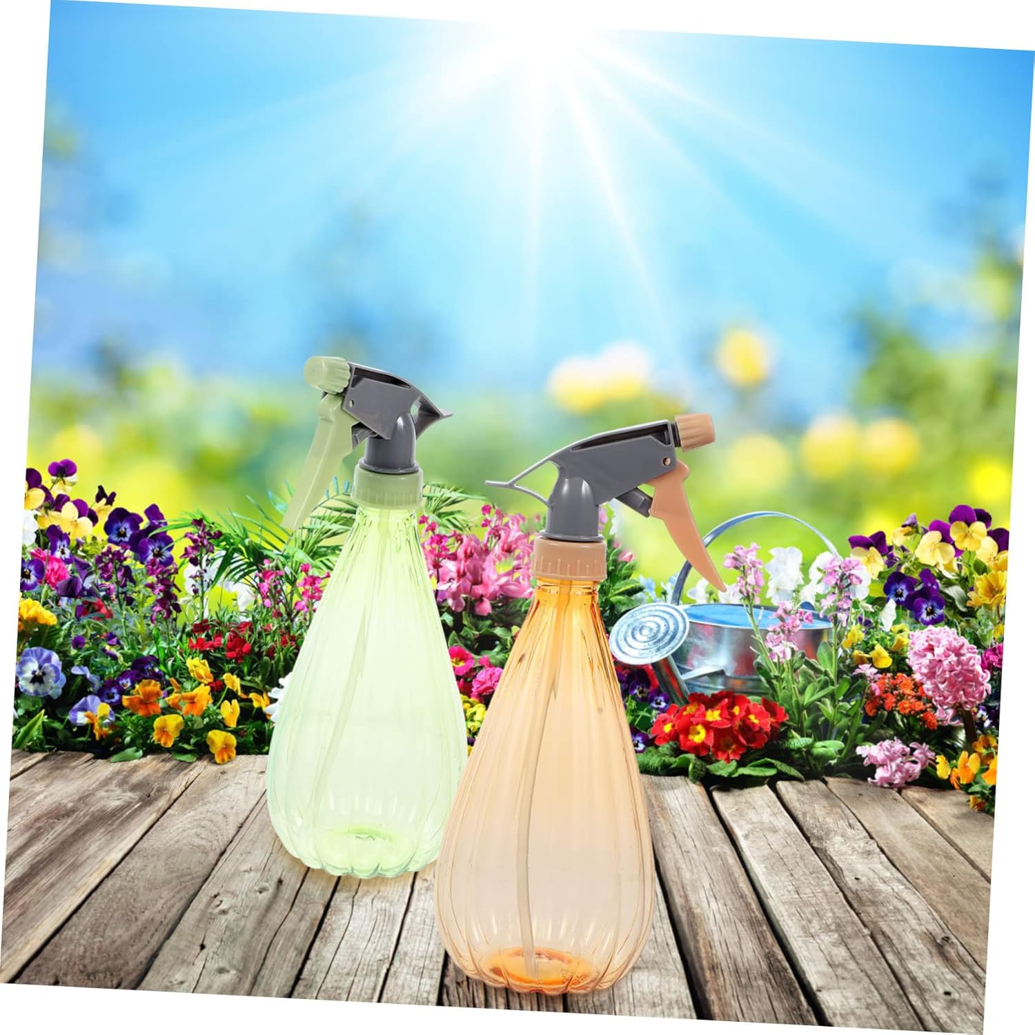 Kisangel 3Pcs Small Watering Can Garden Flower Sprinkler Watering Kettle Mister Sprayer for Plants Indoor Outdoor Use image number 4