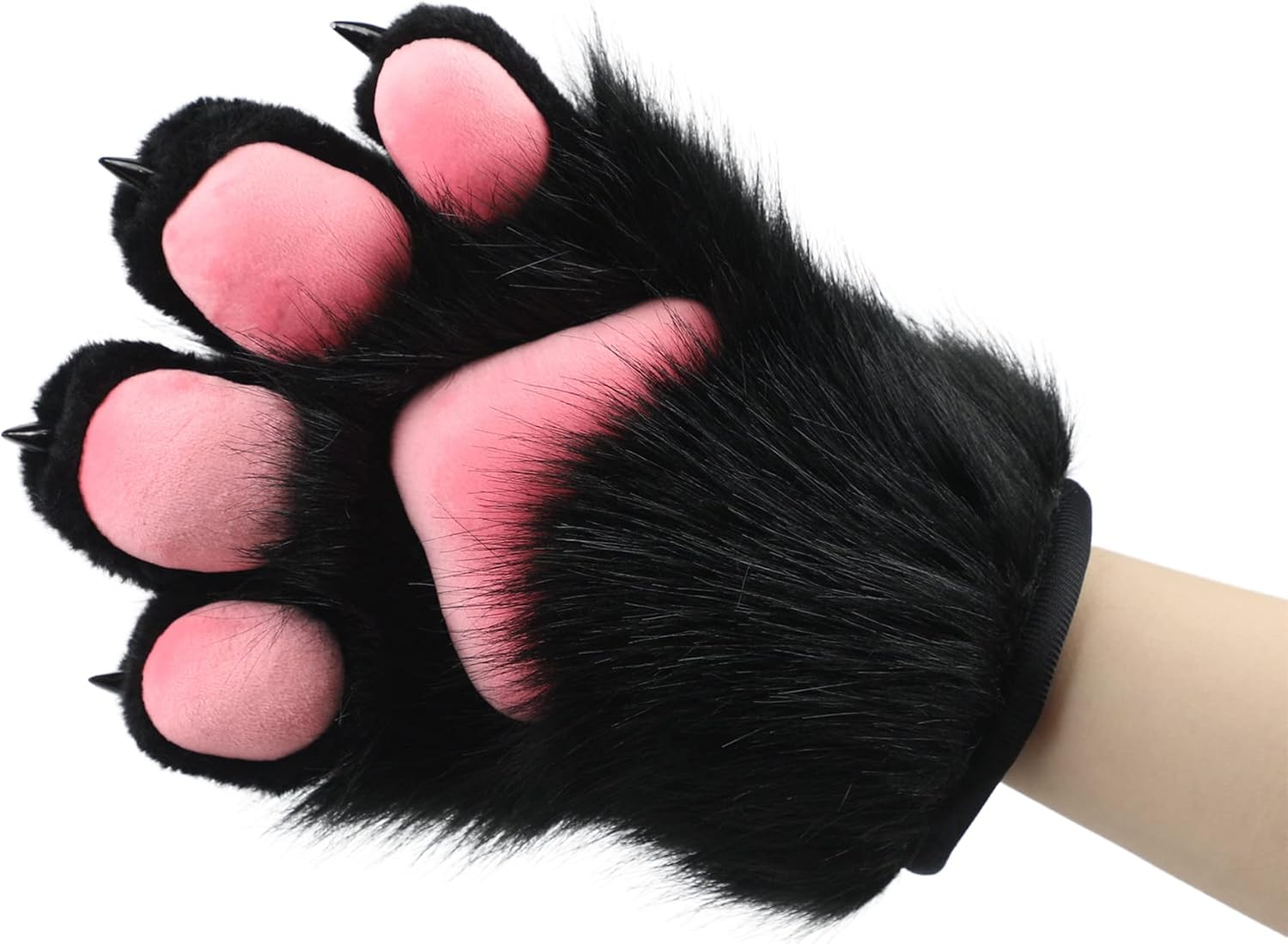 Cosplay Animal Cat Wolf Dog Fox Paws Claws Gloves Fursuit Paws Accessories for Adults image number 2