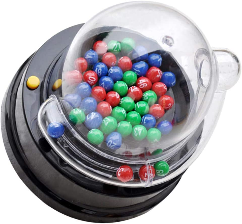 Bingo Game Set with Bingo Cage Bingo Balls Electric Machine Party Game for Adults Families Kids image number 5