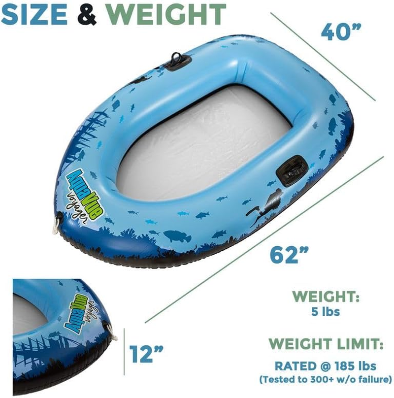 AQUAVUE Voyager - Clear Bottom Inflatable Raft image number 3