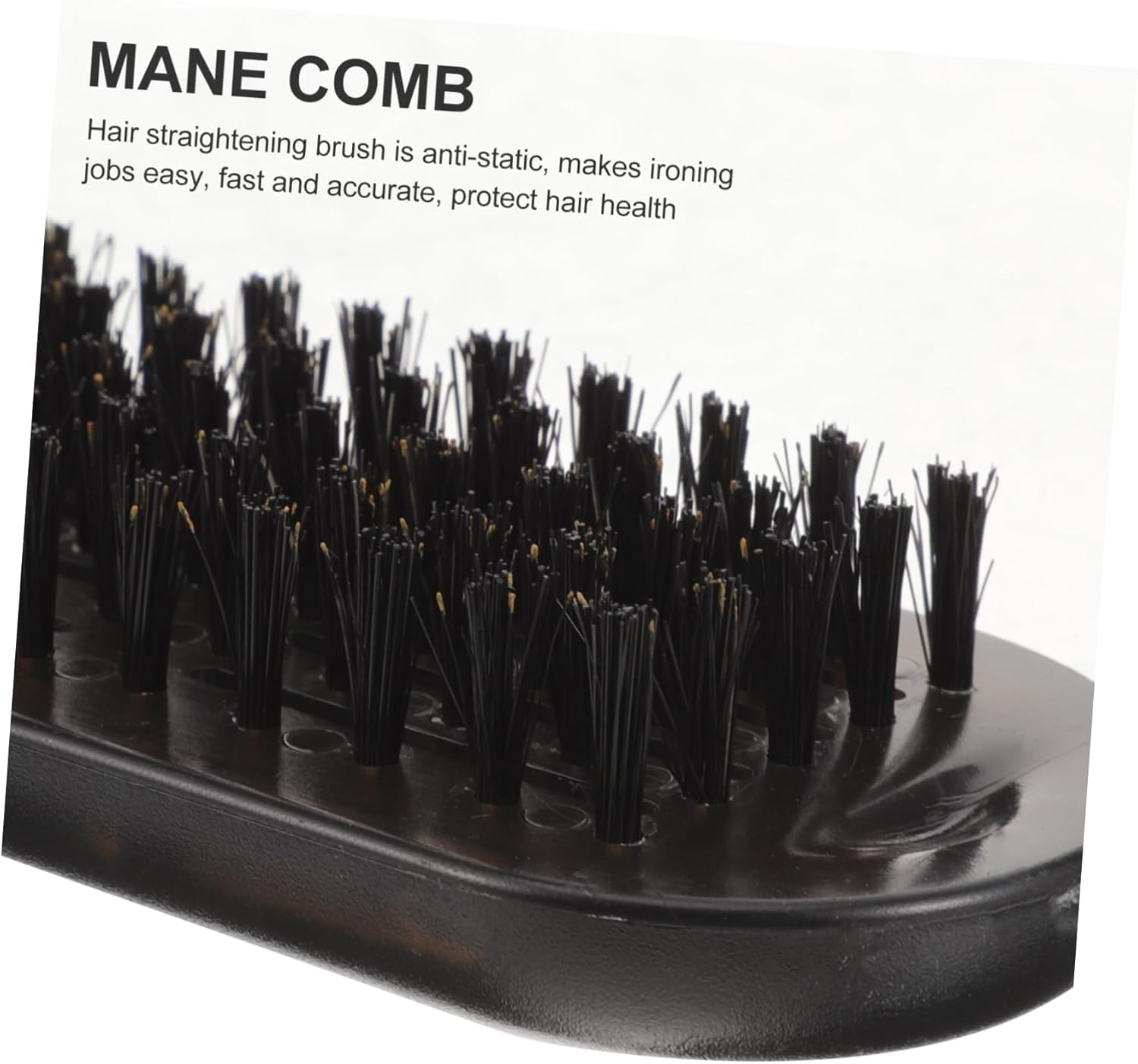 Straight Hair Styling Comb Double Sided Hair Straightener Clamp Salon Comb for Women image number 3