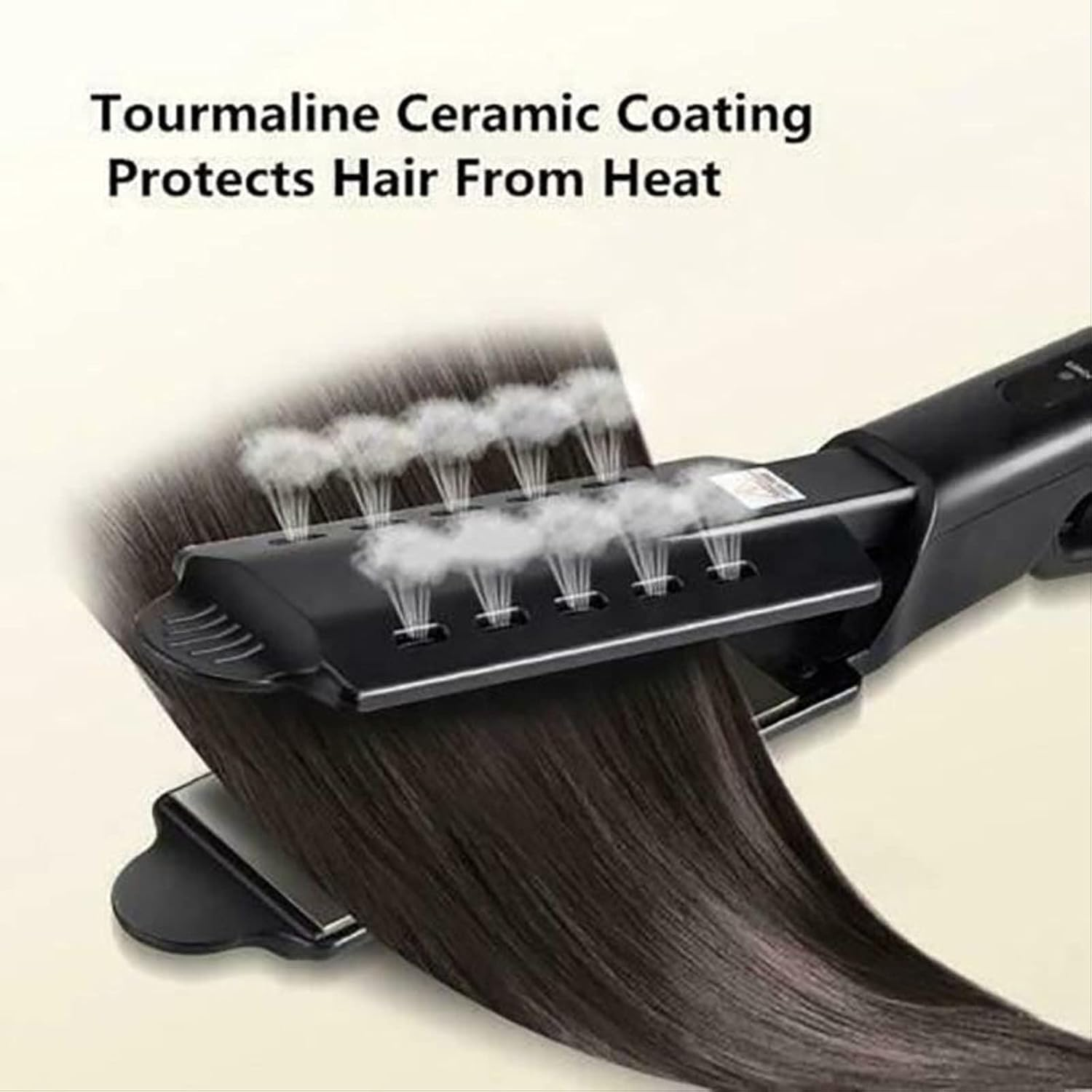 Flat Hair Iron, Ceramic Tourmaline Ionic Flat Iron Hair Straightener, Professional Glider Hair,Dual Use Dry and Wet for Hair Care Adjustable Temperature, for All Hair Types image number 1