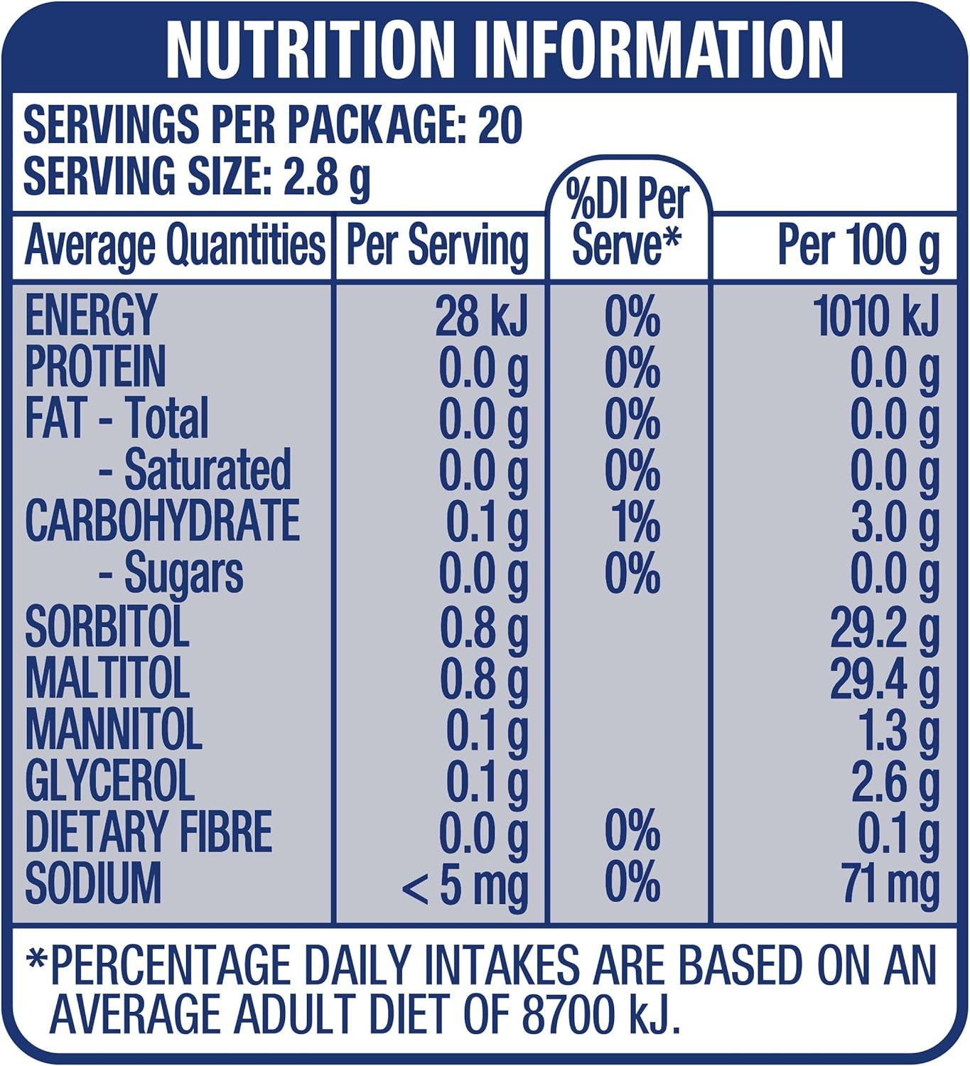 Extra White Peppermint Flavour Sugar Free Chewing Gum 56 G image number 6