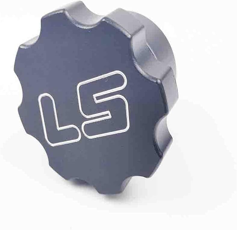 For LS Engines Oil Cap &ndash; CNC Machined Billet 6061 Aluminum Replacement for GM LS1 LS2 LS3 LS6 LSX Swapped Engines &ndash; Black Anodized Finish with Laser-Engraved Logo, Includes O-Ring Seal image number 3